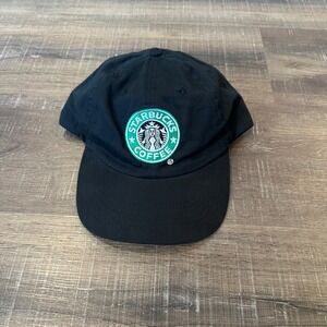 Starbucks Coffee Barista Uniform Hat Black Cotton Adjustable Cap Cintas 11380335